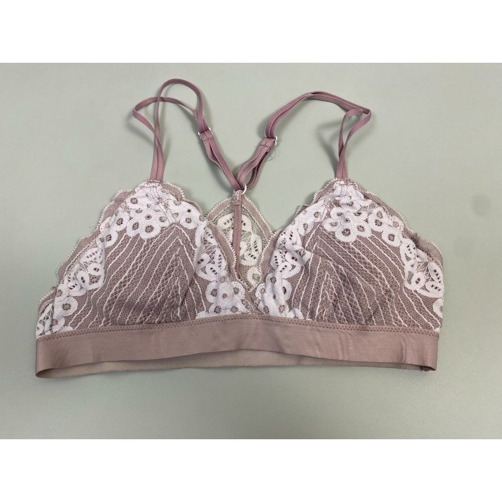 American Eagle Outfitters‎ Aerie Womens Bra Bralette size Small Pink Lace